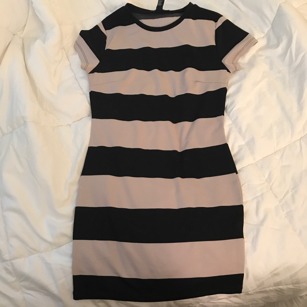 Black and Tan stripped dress